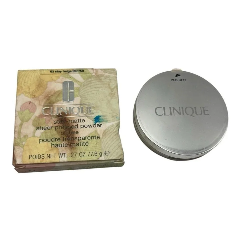 Clinique - Stay-Matte Powder (03 Stay Beige, 0.27 oz) - Oil-Free Makeup